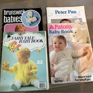4 BOOKLETS WITH BABY PATTERNS TO KNIT👶🏻.